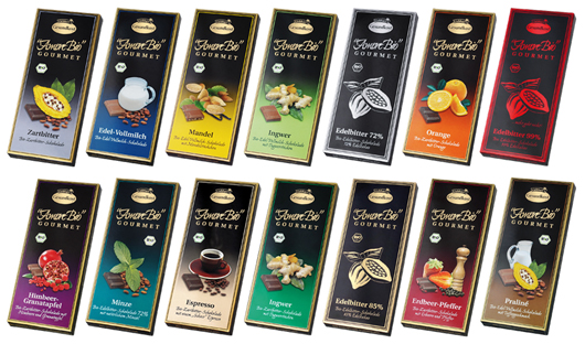 100g-Schokoladensortiment Schokoladen-100g-sortiment